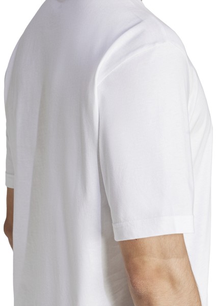 Adidas M C Camo Logo T Tişört Beyaz JI6770