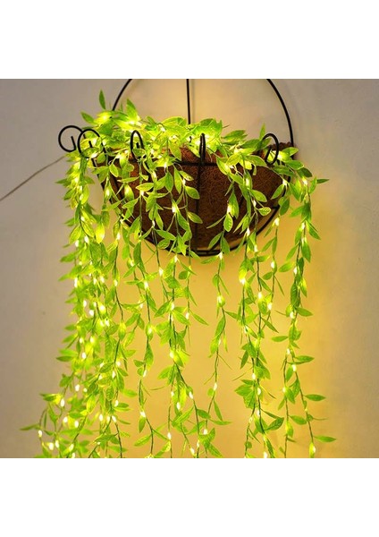 Vıp Kalite Salkım Yaprak LED Işık Gün Işığı LED Salkım Sarmaşık LED Işık 3x1 Metre 180 LED Modlu