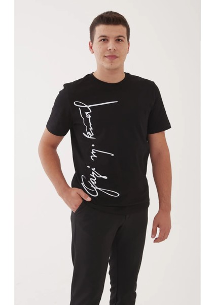 Gazi Mustafa Kemal Imzalı Erkek Tişört