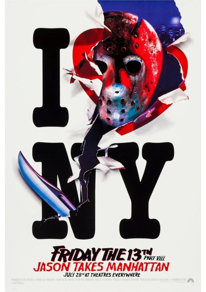 Friday The 13TH Part Vııı (1989) 1 ( Folyo ) - Afiş - POSTER-2945 ( 50 cm x 70 cm )