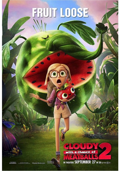 Cloudy With A Chance Of Meatballs 2 (2013) 5 ( Folyo ) - Afiş - POSTER-2183 ( 50 cm x 70 cm )