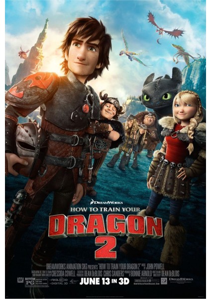 How To Train Your Dragon 2 (2014) 2 ( Folyo ) - Afiş - POSTER-3638 ( 50 cm x 70 cm )