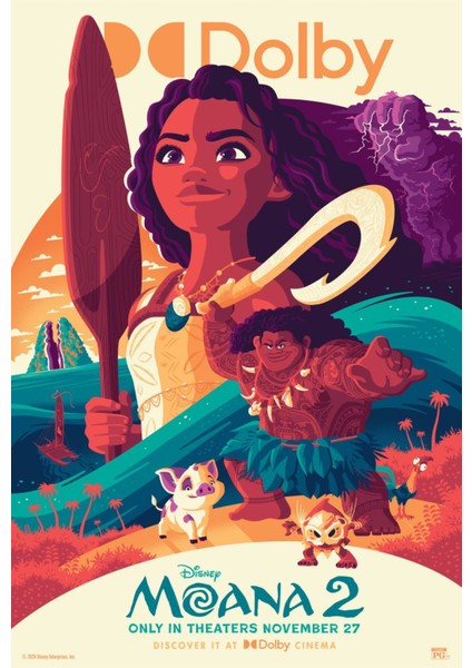 Moana 2 (2024) 0003 ( Folyo ) - Afiş - POSTER-4656 ( 50 cm x 70 cm )