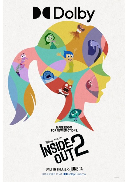Inside Out 2 (2024) 0013 ( Folyo ) - Afiş - POSTER-3792 ( 50 cm x 70 cm )