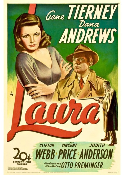 Laura (1944) ( Folyo ) - Afiş - POSTER-4292 ( 50 cm x 70 cm )