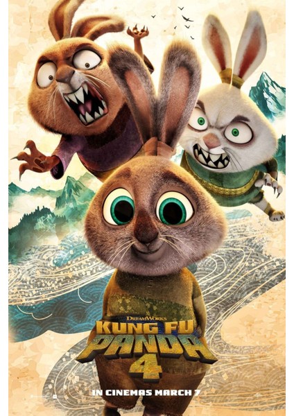 Kung Fu Panda 4 (2024) 0004 ( Folyo ) - Afiş - POSTER-4245 ( 50 cm x 70 cm )