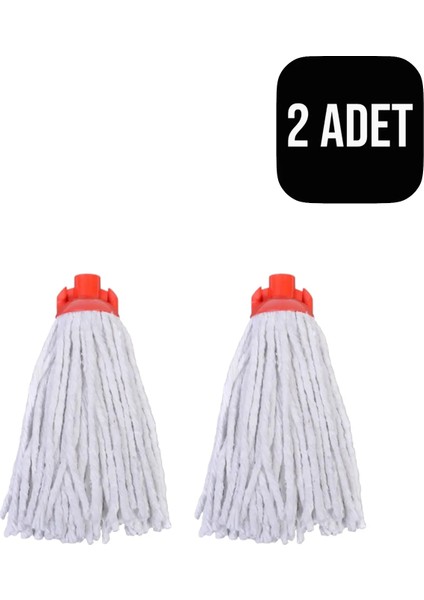 ( 2 Adet ) Örgülü Ipli Püskül Mop Bezi |püskül Zemin Yer Parke Fayans Paspas Başlığı Yedek Mop Bezi