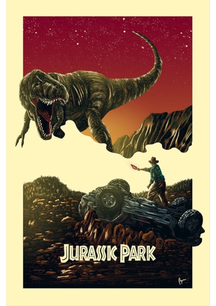 Jurassic Park (1993) 5 ( Folyo ) - Afiş - POSTER-4046 ( 50 cm x 70 cm )
