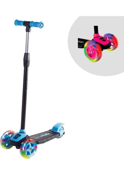 Scooter Cool Wheels Işıklı Pembe Twist Scooter 5+