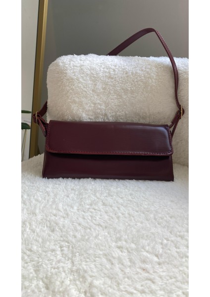 Zr Model Bordo El ve Omuz Çantası
