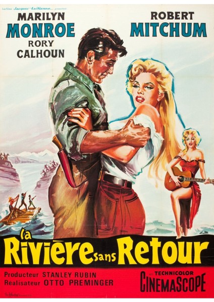 River Of No Return (1954) 4 Afiş - Poster ( Folyo ) - Afiş - POSTER-5468 ( 50 cm x 70 cm )