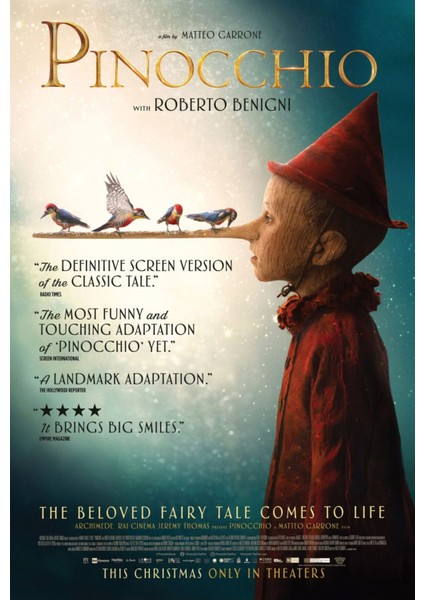Pinocchio (2019) ( Folyo ) - Afiş - POSTER-5051 ( 50 cm x 70 cm )