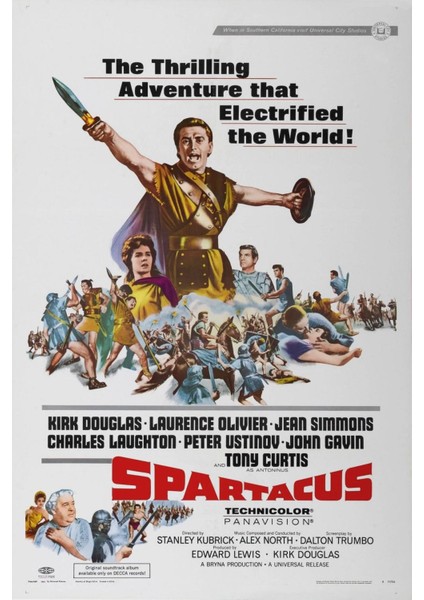 Spartacus (1960) 4 Afiş - Poster ( Folyo ) - Afiş - POSTER-5875 ( 50 cm x 70 cm )