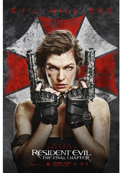 Resident Evil The Final Chapter (2017) 3 Afiş - Poster ( Folyo ) - Afiş - POSTER-5410 ( 50 cm x 70 cm )