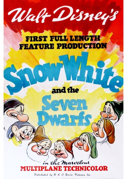 Snow White And The Seven Dwarfs (1937) 2 Afiş - Poster ( Folyo ) - Afiş - POSTER-5798 ( 50 cm x 70 cm )