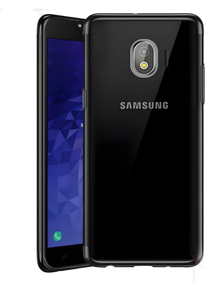 Galaxy J4 Kılıf Dört Köşeli Lazer Silikon Kılıf