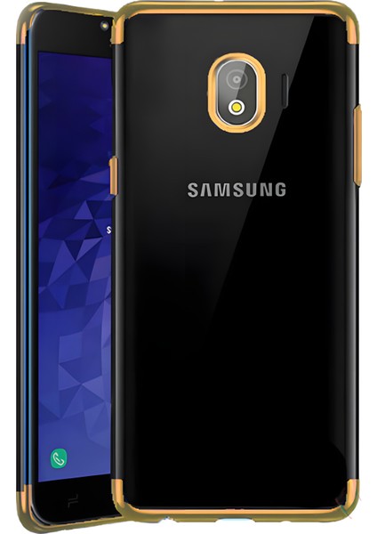 Galaxy J4 Kılıf Dört Köşeli Lazer Silikon Kılıf