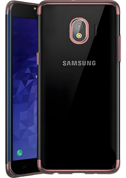 Galaxy J4 Kılıf Dört Köşeli Lazer Silikon Kılıf