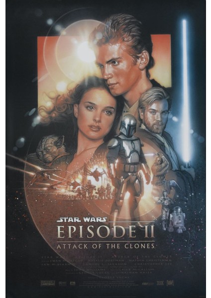 Star Wars Episode Iı - Attack Of The Clones (2002) 2 Afiş - Poster ( Folyo ) - Afiş - POSTER-6105 ( 50 cm x 70 cm )