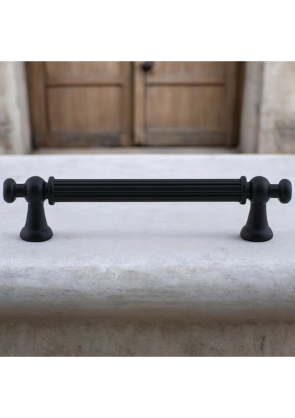 Selçuklu (96 mm - 9.6 cm) Mat Siyah Metal Mobilya Mutfak Çekmece Dolap Dolabı Kulbu Kulpları