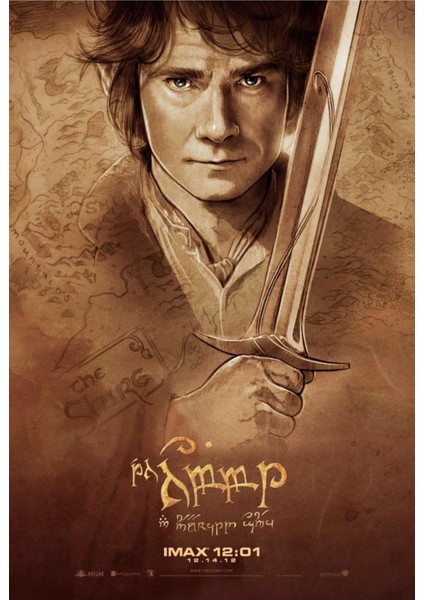 The Hobbit An Unexpected Journey (2012) 9 (Folyo / Afiş / Poster) 7157 ( 50 cm x 70 cm )