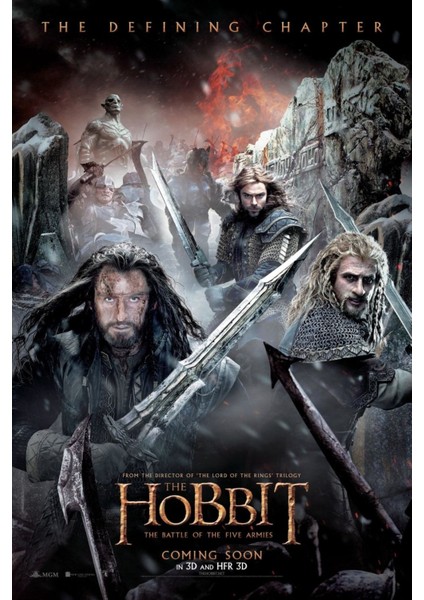 The Hobbit The Battle Of The Five Armies (2014) 5 (Folyo / Afiş / Poster) 7166 ( 50 cm x 70 cm )