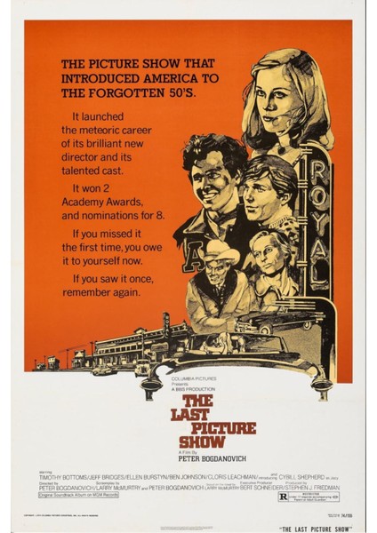 The Last Picture Show (1971) 2 (Folyo / Afiş / Poster) 7379 ( 50 cm x 70 cm )