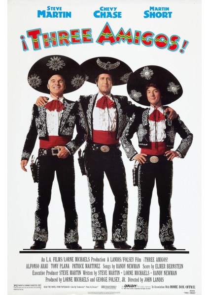 Three Amigos (1986) Afiş - Poster ( Folyo ) - Afiş - POSTER-8189 ( 50 cm x 70 cm )