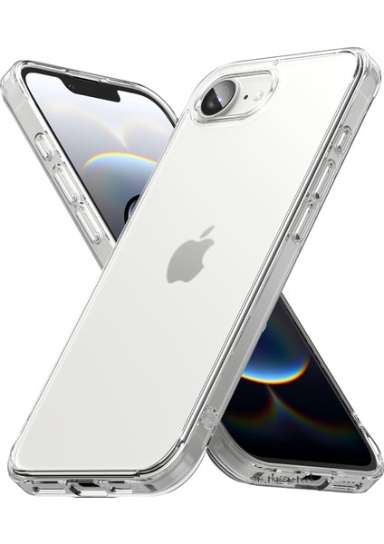 Apple iPhone 16E Kılıf Kamera Çıkıntılı Korumalı Renksiz Yumuşak Şeffaf Silikon Kapak