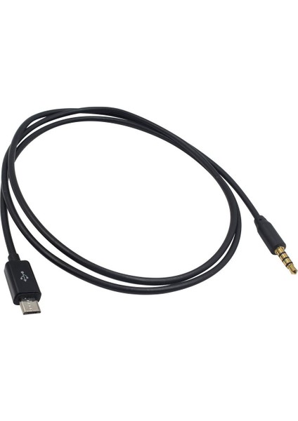 Micro USB Stereo Kablo Micro USB Aux Kablo 50 cm Ses Kartı Kablosu