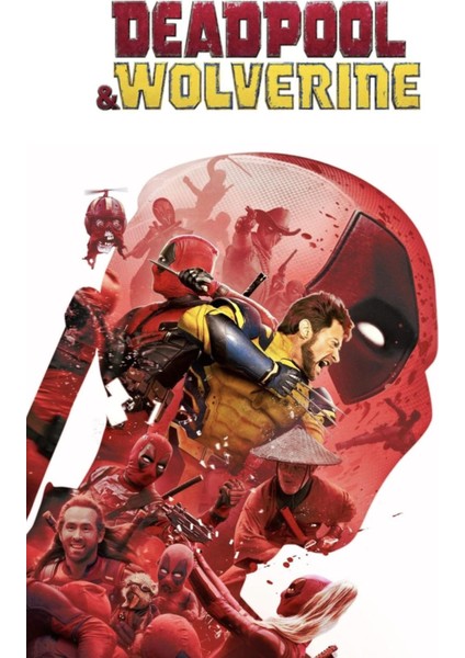 Deadpool & Wolverine (2024) 0005 ( Folyo ) - Afiş - POSTER-2352 ( 70 cm x 100 cm )