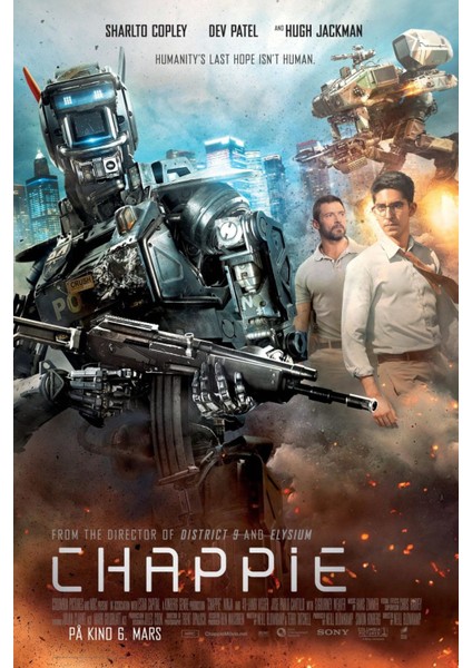 Chappie (2015) ( Folyo ) - Afiş - POSTER-2097 ( 70 cm x 100 cm )