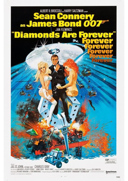 Diamonds Are Forever (1971) 1 (Folyo / Afiş / Poster) 2465 ( 70 cm x 100 cm )