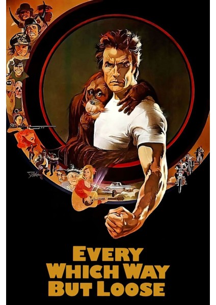 Every Which Way But Loose (1978) 1 (Folyo / Afiş / Poster) 2713 ( 70 cm x 100 cm )