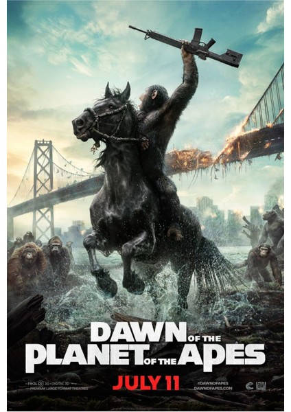 Dawn Of The Planet Of The Apes (2014) 1 (Folyo / Afiş / Poster) 2336 ( 70 cm x 100 cm )