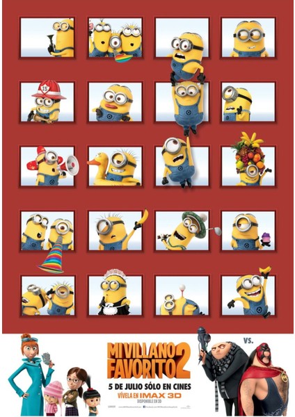Despicable Me 2 (2013) 11 (Folyo / Afiş / Poster) 2446 ( 70 cm x 100 cm )