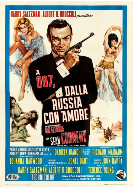 From Russia With Love (1963) 2 (Folyo / Afiş / Poster) 2960 ( 70 cm x 100 cm )