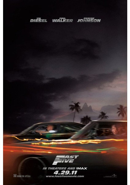 Fast Five (2011) 3 (Folyo / Afiş / Poster) 2811 ( 70 cm x 100 cm )