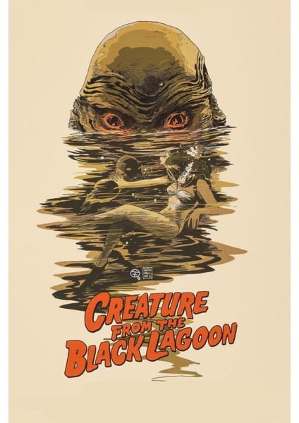 Creature From The Black Lagoon (1954) 2 (Folyo / Afiş / Poster) 2259 ( 70 cm x 100 cm )