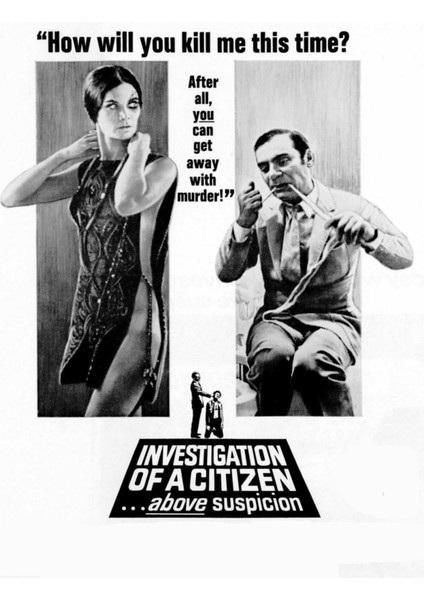Investigation Of A Citizen Above Suspicion (1970) 1 (Folyo / Afiş / Poster) 3826 ( 70 cm x 100 cm )