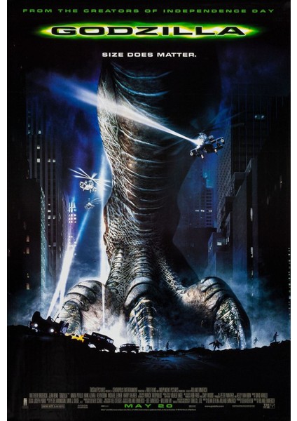 Godzilla (1998) 1 (Folyo / Afiş / Poster) 3095 ( 70 cm x 100 cm )
