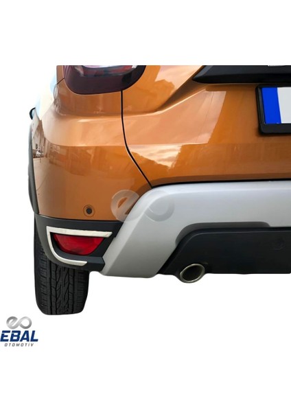 Dacia Duster Krom Reflektör Çerçeve 2 Parça 2018 Ve Üzeri Paslanmaz Çelik