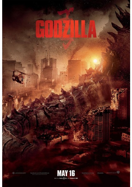 Godzilla (2014) (Folyo / Afiş / Poster) 3096 ( 70 cm x 100 cm )