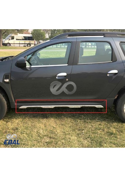 Dacıa Duster Krom Yan Etek Marşpiyel Çıta 6 Prç 2018 Üzeri