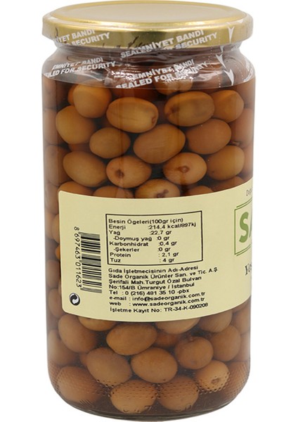 Gurme x 3 Kavanoz Yeşil Zeytin 300 gr