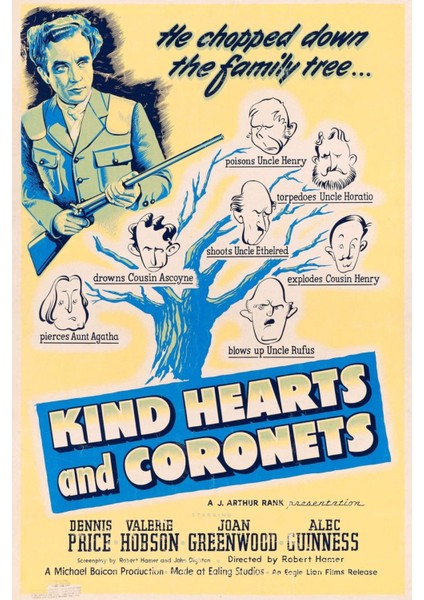Kind Hearts And Coronets (1949) ( Folyo ) - Afiş - POSTER-4155 ( 70 cm x 100 cm )