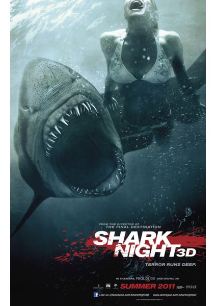 Shark Night 3D (2011) Afiş - Poster ( Folyo ) - Afiş - POSTER-5701 ( 70 cm x 100 cm )