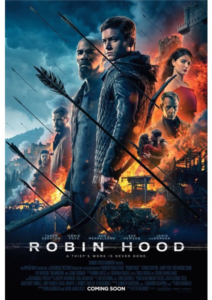 Robin Hood (2018) 12 Afiş - Poster ( Folyo ) - Afiş - POSTER-5485 ( 70 cm x 100 cm )