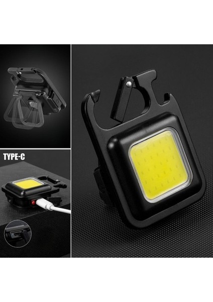 30 Ledli Mıknatıslı Mini Anahtarlık Flash Kamp Lambası