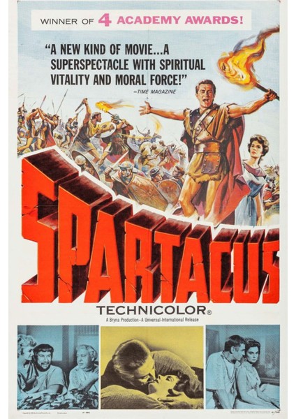 Spartacus (1960) 1 Afiş - Poster ( Folyo ) - Afiş - POSTER-5872 ( 70 cm x 100 cm )